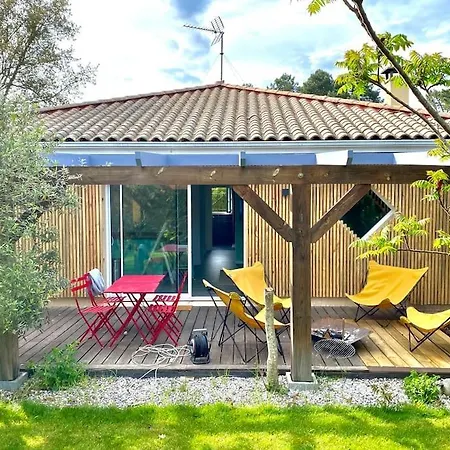 Hébergement de vacances House De Charme A Messanges. La Maison Bleue Messanges (Landes)