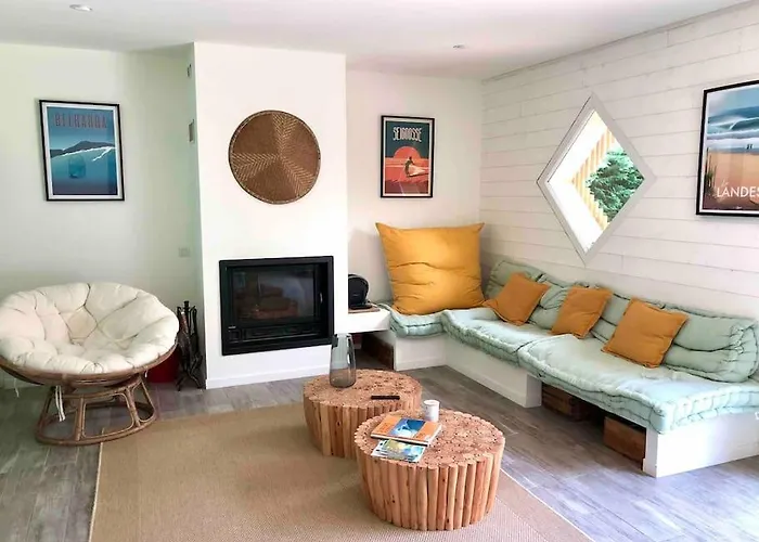 House De Charme A Messanges. La Maison Bleue *